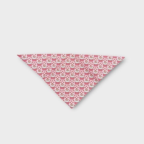 2 FOR $10 Strawberry Pupcake Dog Bandana - Picture 1 of 6